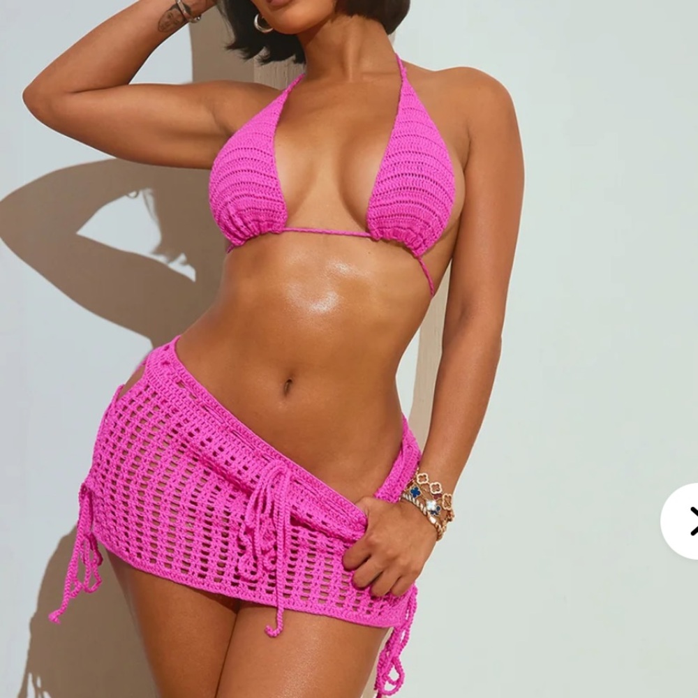 Fashion Nova Vibrant Pink Bikini Set